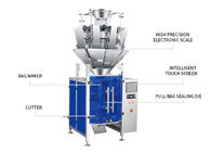 मल्टीहेड वजनी फूला हुआ खाद्य पैकिंग मशीन 20 बैग / न्यूनतम 420 मिमी 2500 मिली